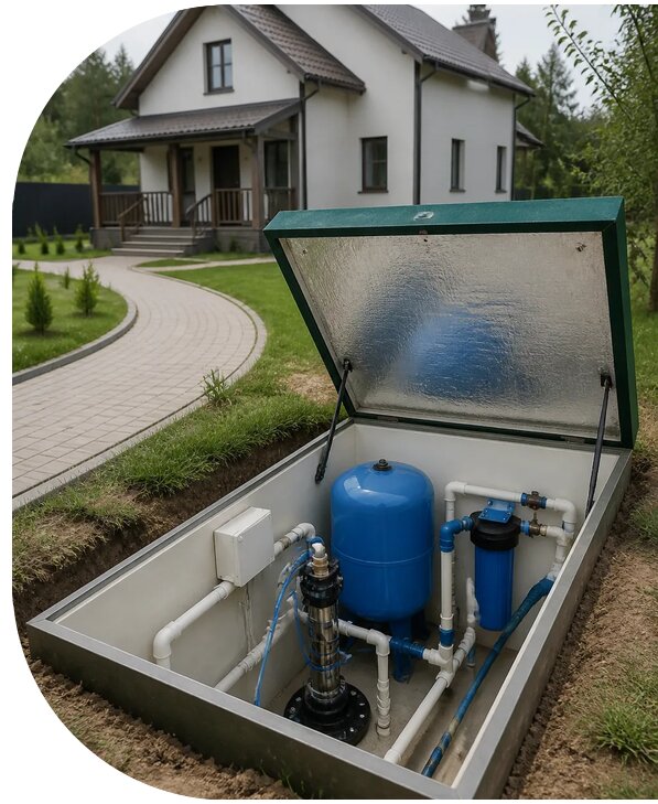 Автономное водоснабжение дома в Чусовой от 156720 р. | АПаруса-Чсв